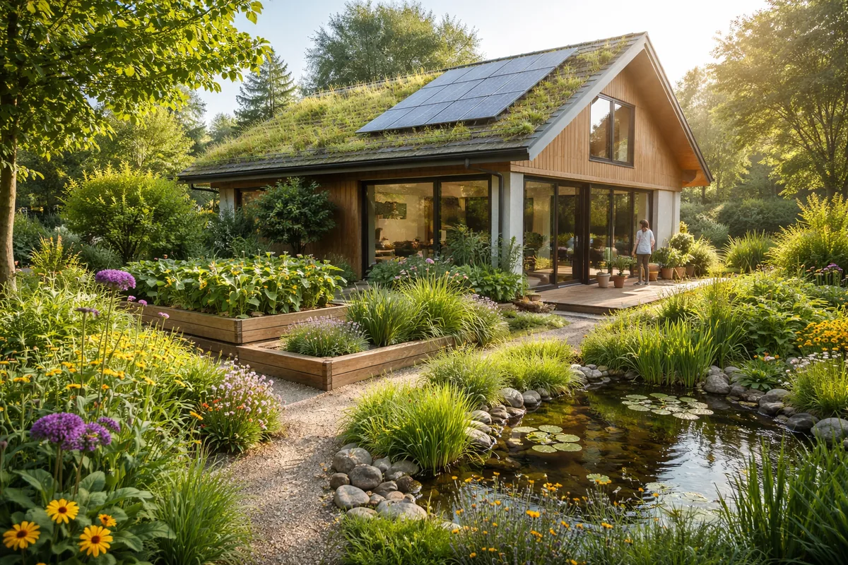 Comment intégrer un jardin durable dans un habitat écologique