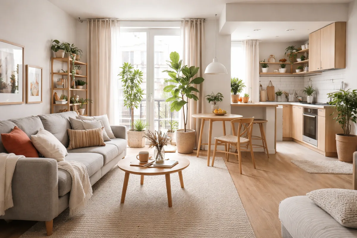 Comment aménager un espace de vie polyvalent dans un appartement de 40 m²